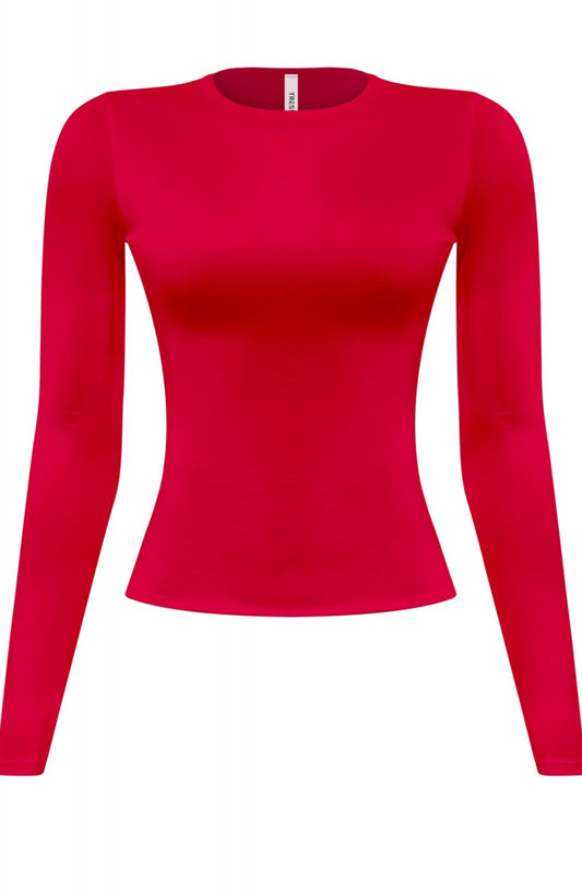 Long Sleeve Top Red