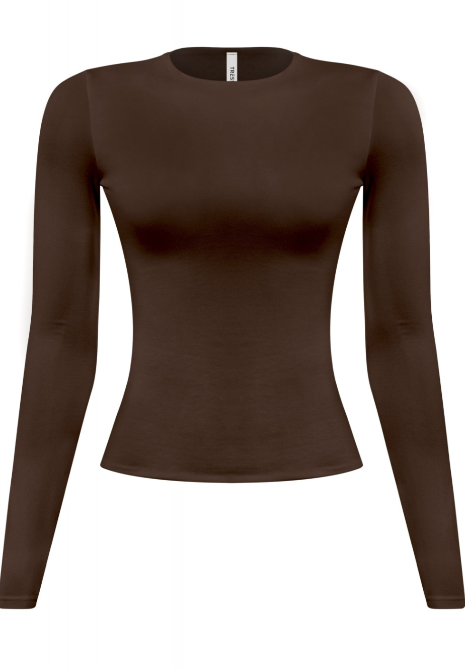 Double Layered Long Sleeve Brown